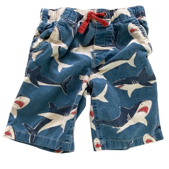 Mini Boden Shark Print Swim Trunks Shorts Size 3T - Picture 1 of 4